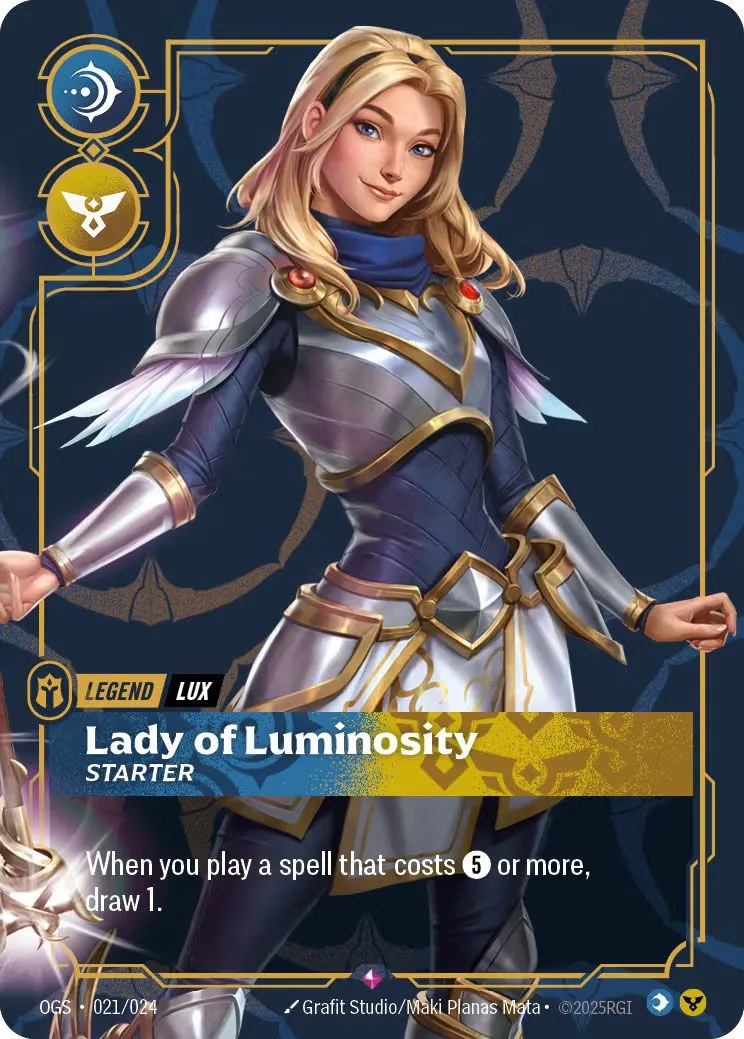 Lux, Lady of Luminosity deck feature