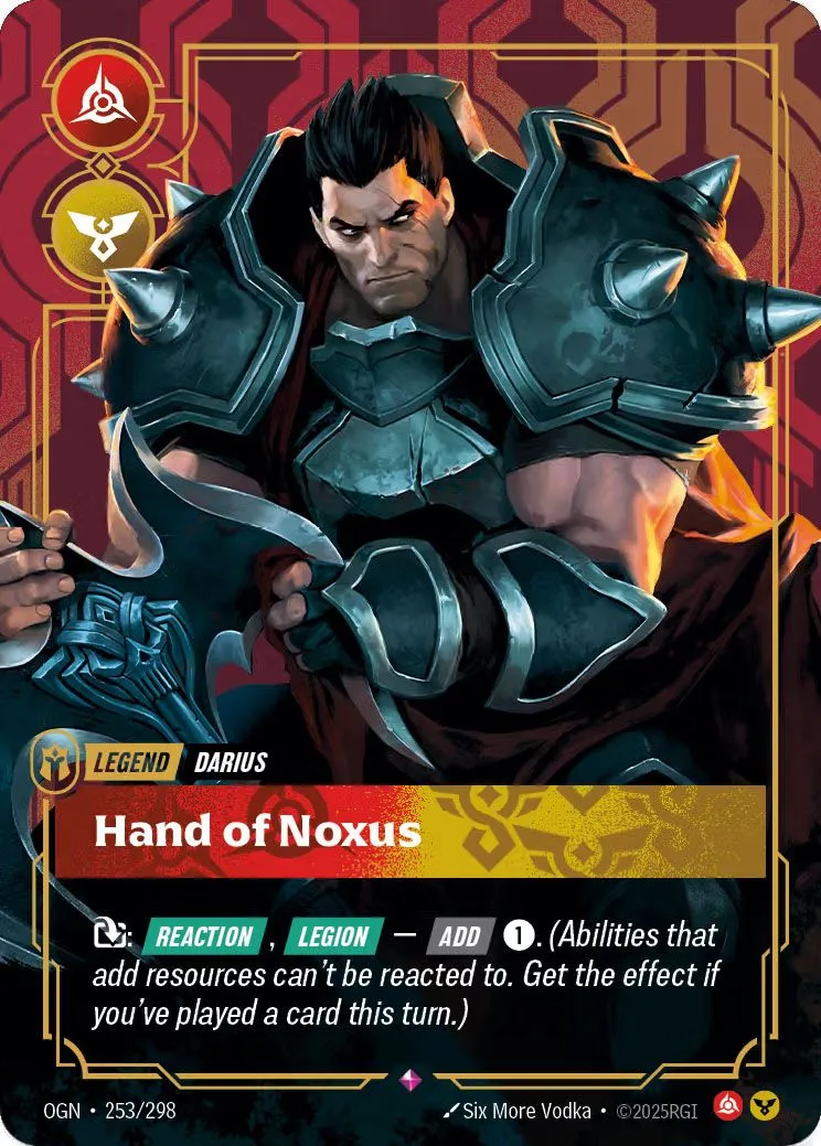 Darius, Hand of Noxus deck feature