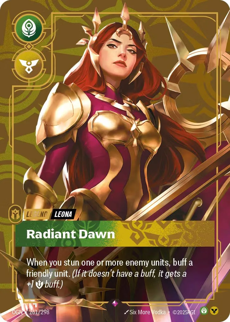 Leona, Radiant Dawn deck feature