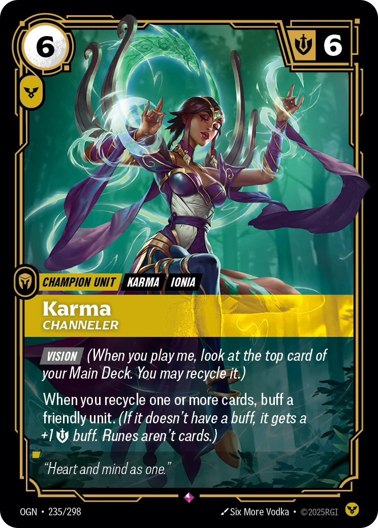 Karma, Channeler