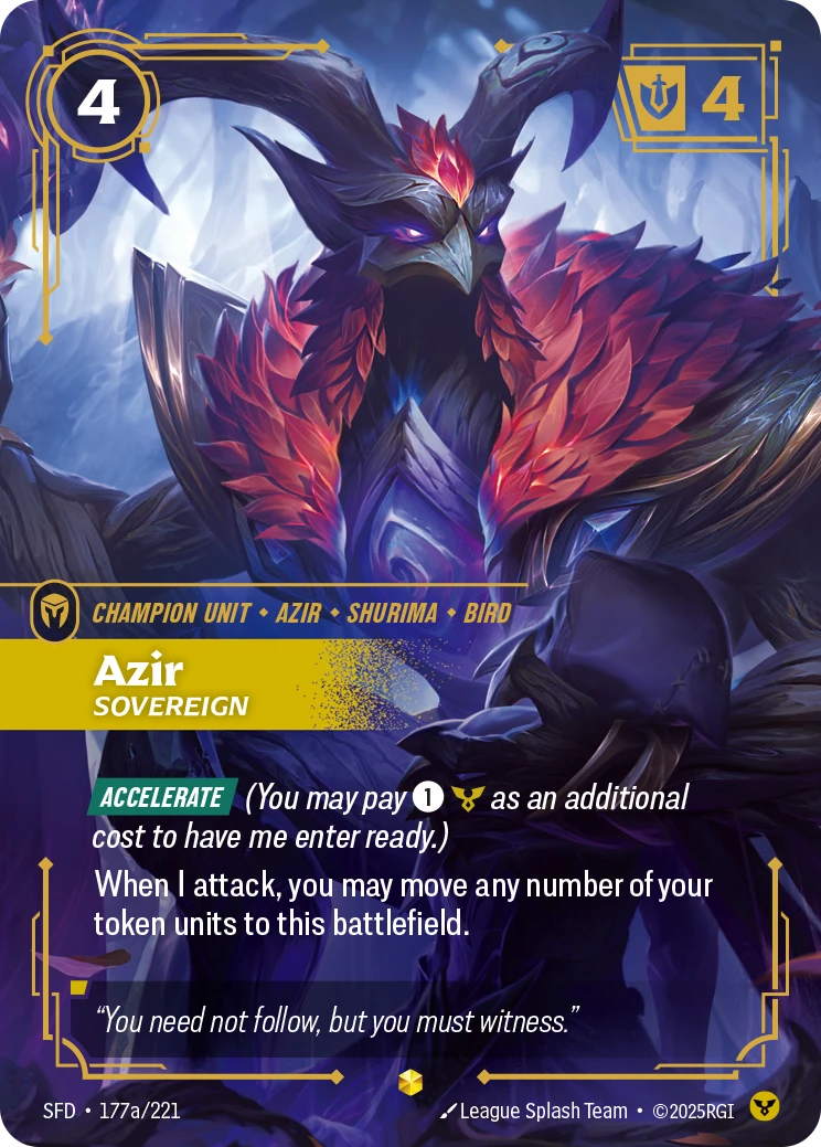Azir, Sovereign