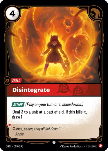 Disintegrate