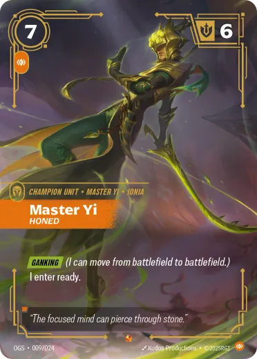 Yi, Honed