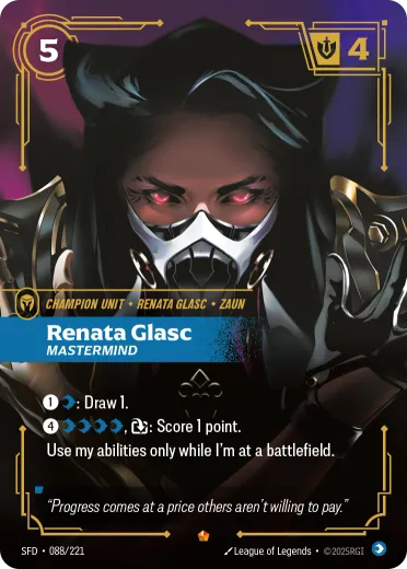 Renata Glasc, Mastermind