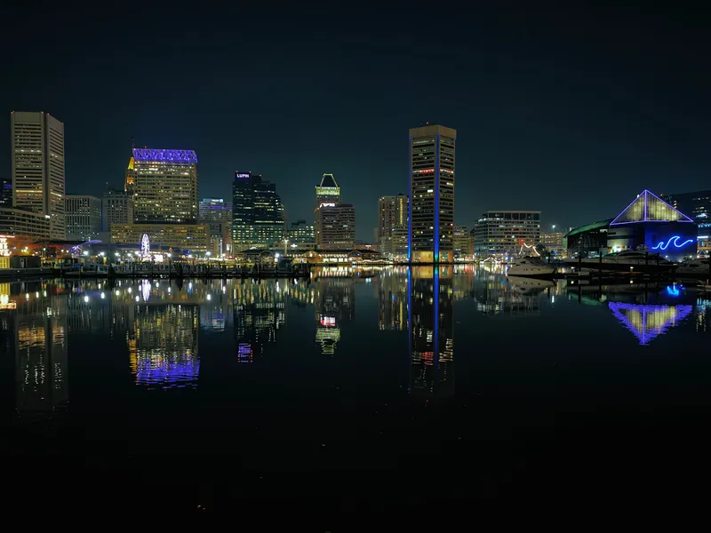 Baltimore at night