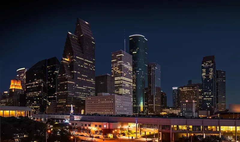 Houston at night