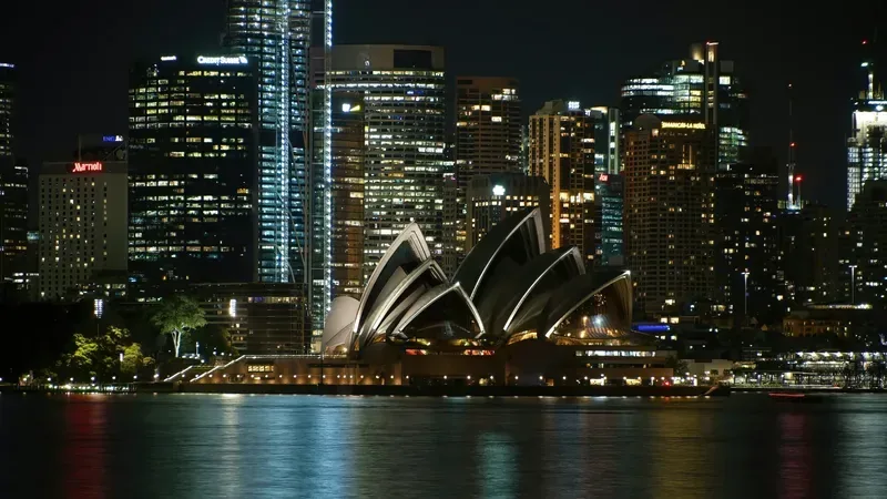 Sydney at night