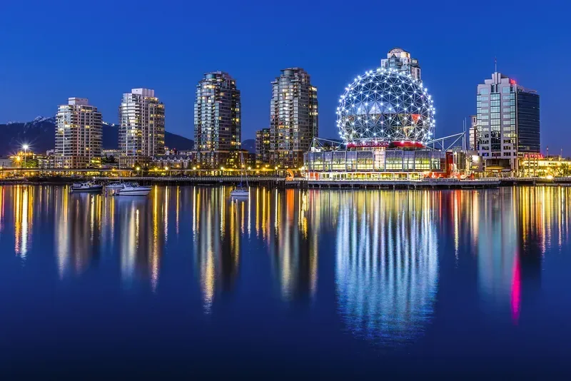Vancouver at night